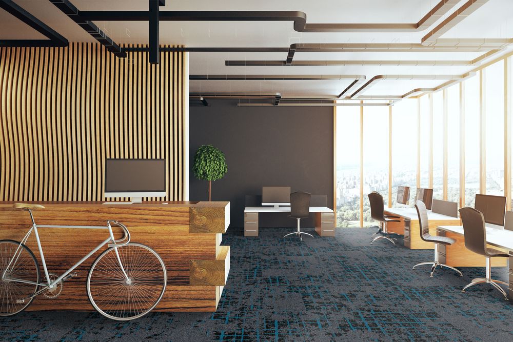 Ковровая плитка Associated Weavers Macro Tile цвет 79 Horizon 500×500×6 фото в интерьере